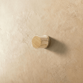Wood Cabinet Knobs & Pull Bars, Modern Kitchen & Wardrobe Cabinet Hardware, Gold-Tone Brackets, Set of 2 in Oak & Walnut, 1.1-12.5in