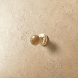 Wood Cabinet Knobs & Pull Bars, Modern Kitchen & Wardrobe Cabinet Hardware, Gold-Tone Brackets, Set of 2 in Oak & Walnut, 1.1-12.5in