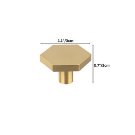 Brass Cabinet Knobs & Drawer Pulls, Minimalist Kitchen & Bathroom Hardware, Rectangular Bar Profile, Set of 2, 1.1-16.3in