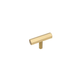 Brass Cabinet Knobs & Drawer Pulls, Minimalist Kitchen & Bathroom Hardware, Rectangular Bar Profile, Set of 2, 1.1-16.3in