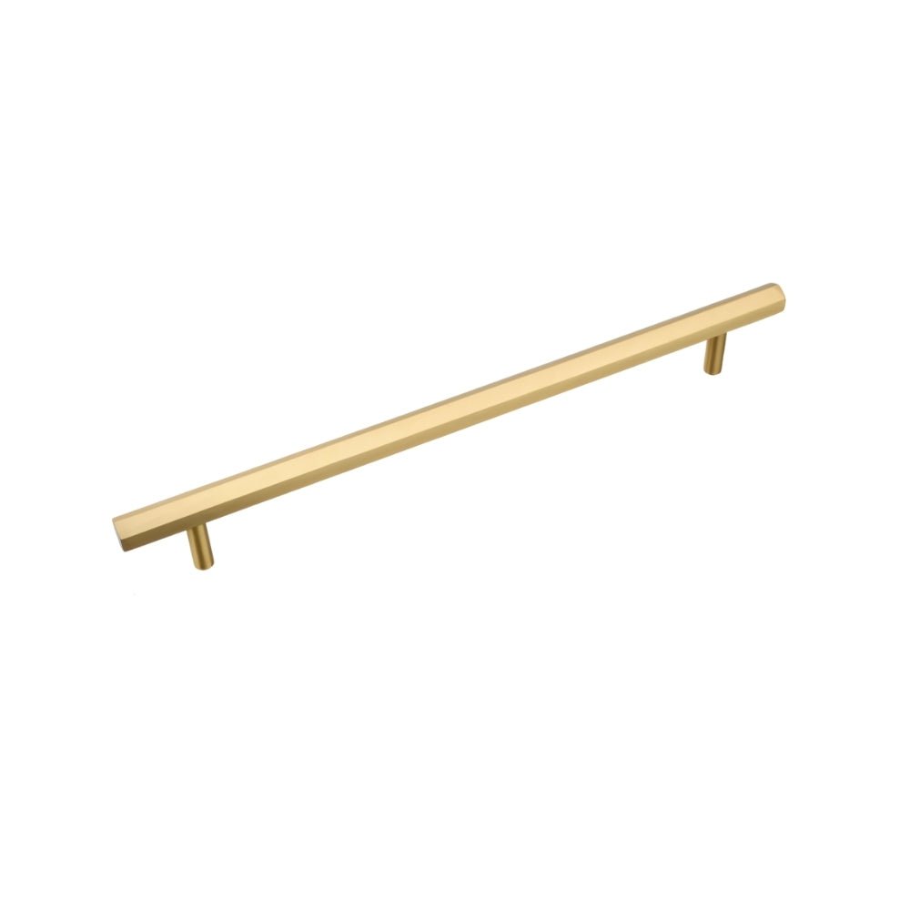 Brass Cabinet Knobs & Drawer Pulls, Minimalist Kitchen & Bathroom Hardware, Rectangular Bar Profile, Set of 2, 1.1-16.3in