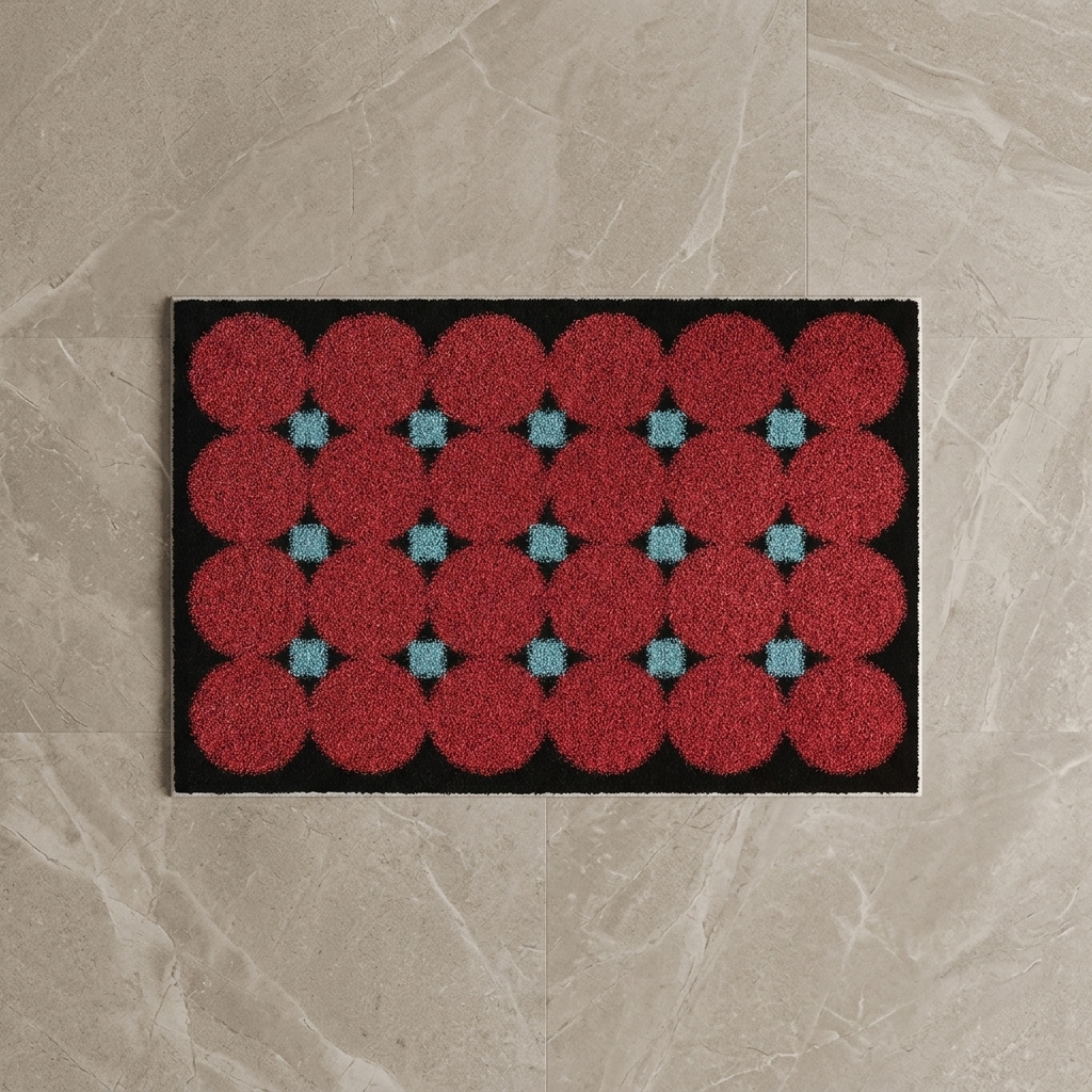 Merano Burgundy Lattice stone bg