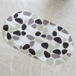 Style 2 Playwave Funduck bath mat on stone floor, overhead