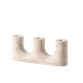 Stone Candle Holder on a white background