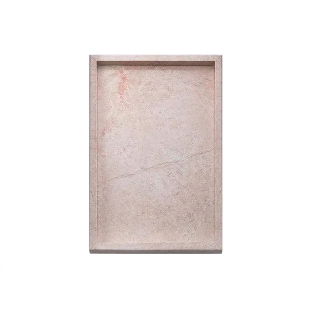 Pink Marble Tray on a white background