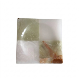 Marble & Jade Catchall Tray on a white background
