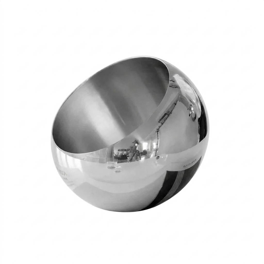 Stainless Steel Fruit Bowl on a white background