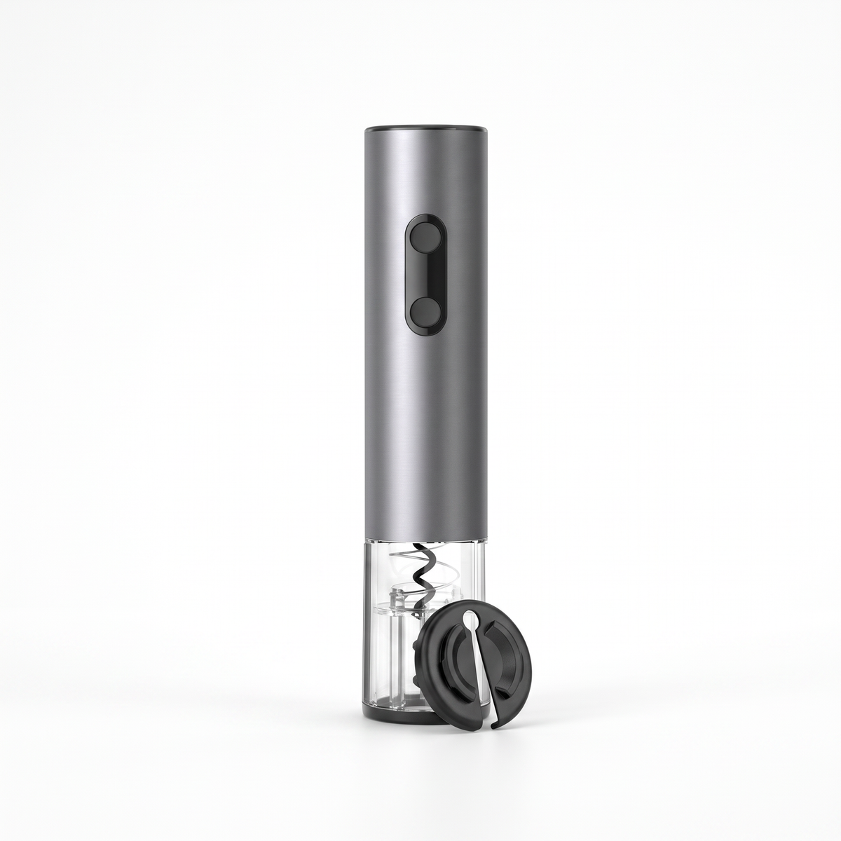 Electric wine opener, Opener with Foil Cutter on a white background