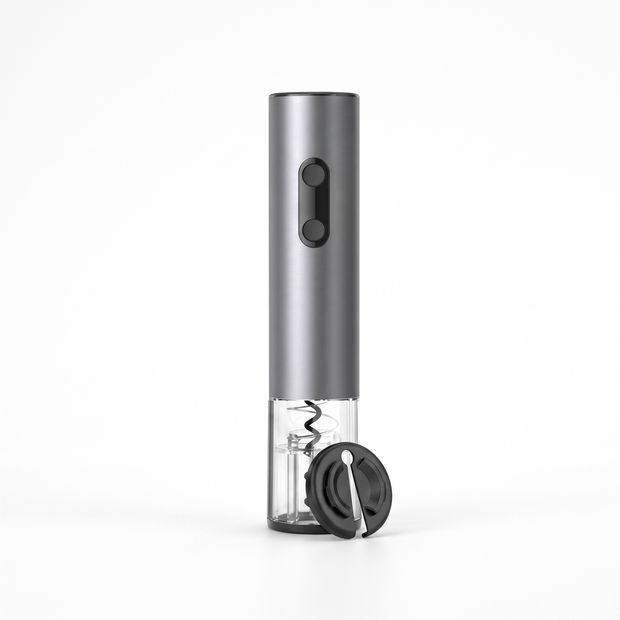 Electric wine opener, Opener with Foil Cutter on a white background