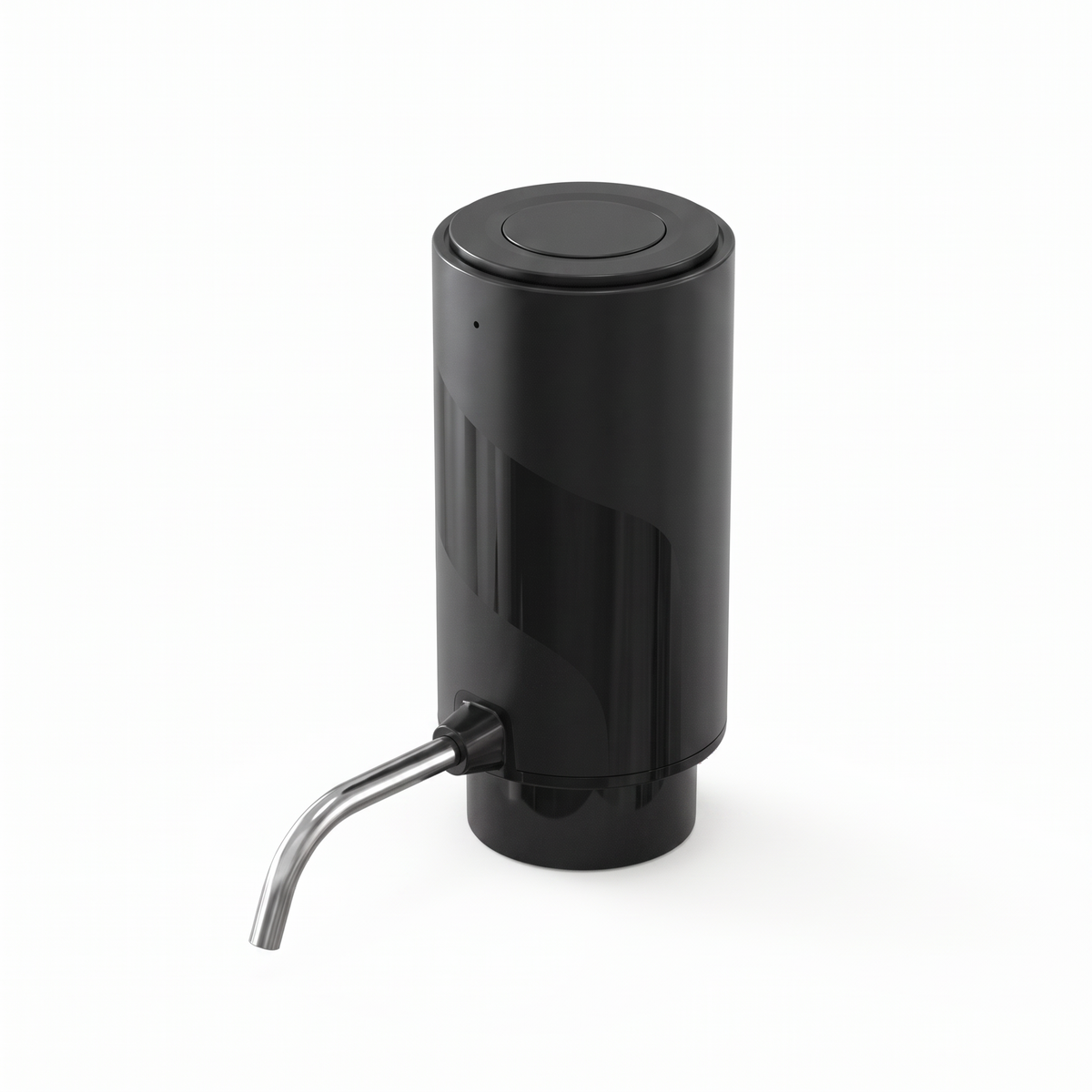Electric wine aerator and dispenser on a white background