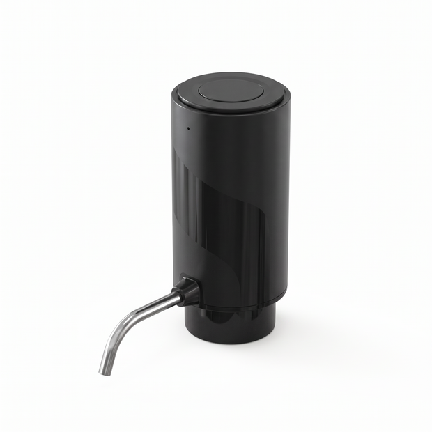 Electric wine aerator and dispenser on a white background