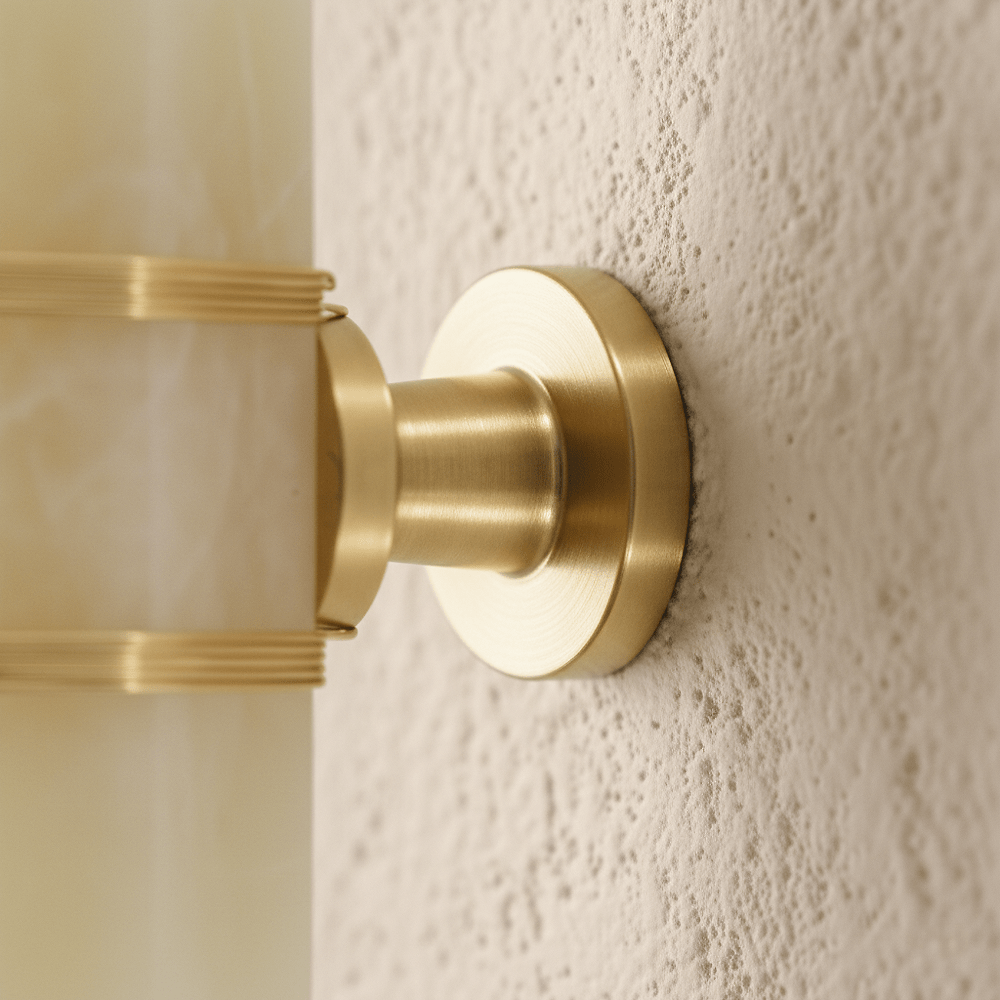 Faceted Crystal Cabinet Knobs, Glam Wardrobe & Dresser Drawer Hardware, Brass Accents, Set of 2 in 5 Colors, 2.3 x 1.1in