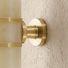 Faceted Crystal Cabinet Knobs, Glam Wardrobe & Dresser Drawer Hardware, Brass Accents, Set of 2 in 5 Colors, 2.3 x 1.1in