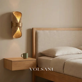 AKARI: Japanse Rotan Wandlamp met Henneptouw - Volsani