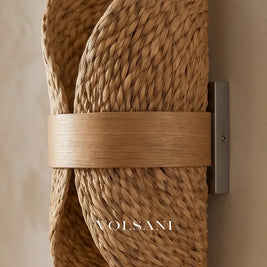 AKARI: Japanse Rotan Wandlamp met Henneptouw - Volsani