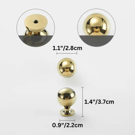 Cabinet Knobs & Drawer Pull Bars, Timeless Kitchen & Dresser Hardware, Comfortable Rounded Grip, Set of 2 in 3 Finishes, 0.7-7.6in