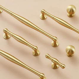 Cabinet Knobs & Drawer Pull Bars, Timeless Kitchen & Dresser Hardware, Comfortable Rounded Grip, Set of 2 in 3 Finishes, 0.7-7.6in