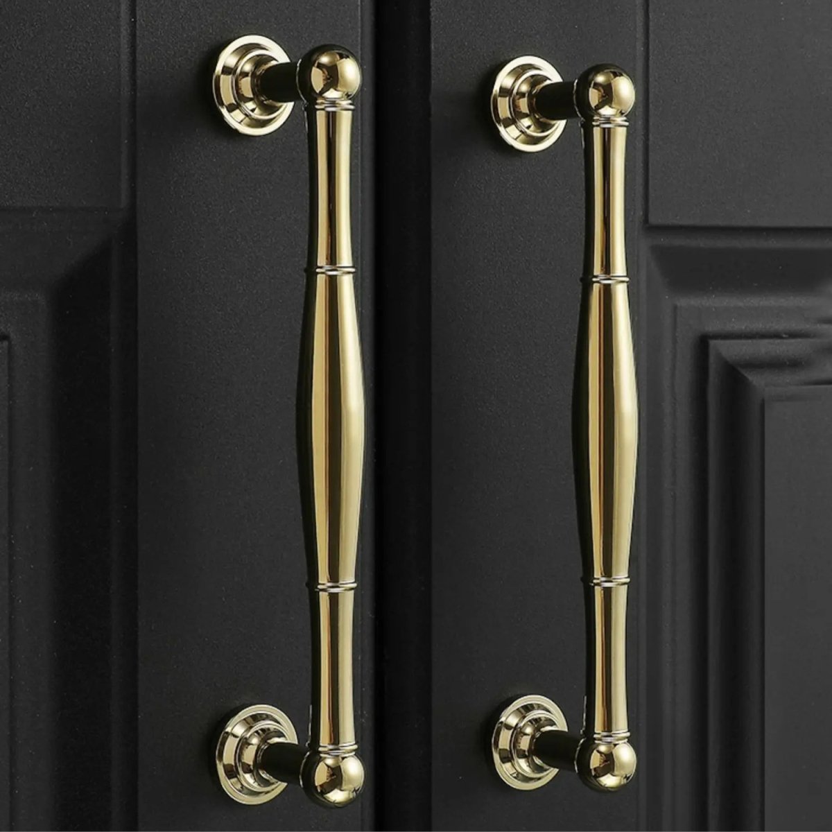 Cabinet Knobs & Drawer Pull Bars, Timeless Kitchen & Dresser Hardware, Comfortable Rounded Grip, Set of 2 in 3 Finishes, 0.7-7.6in
