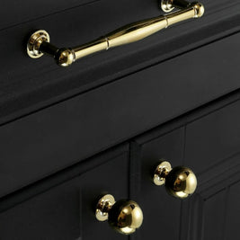 Cabinet Knobs & Drawer Pull Bars, Timeless Kitchen & Dresser Hardware, Comfortable Rounded Grip, Set of 2 in 3 Finishes, 0.7-7.6in