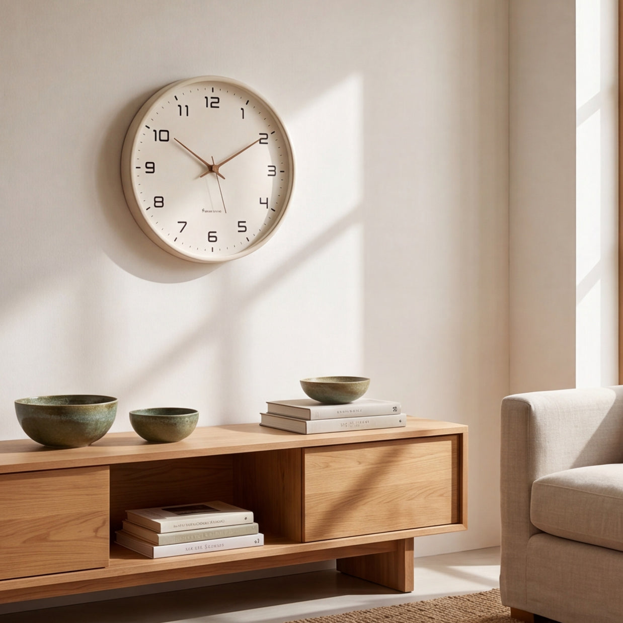 HUGO: Houten Wandklok