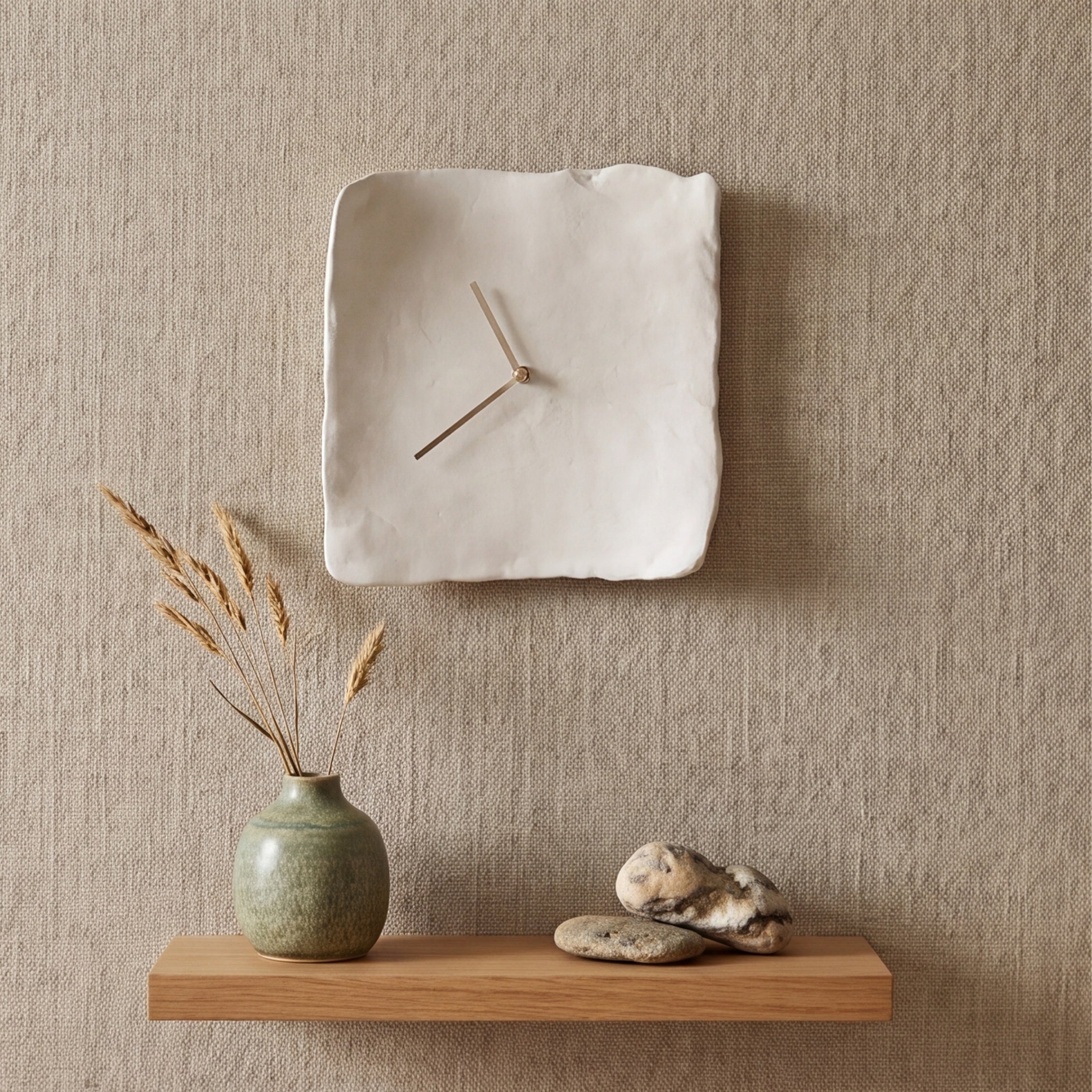 IDA: Wandklok in Wabi-Sabi Stijl