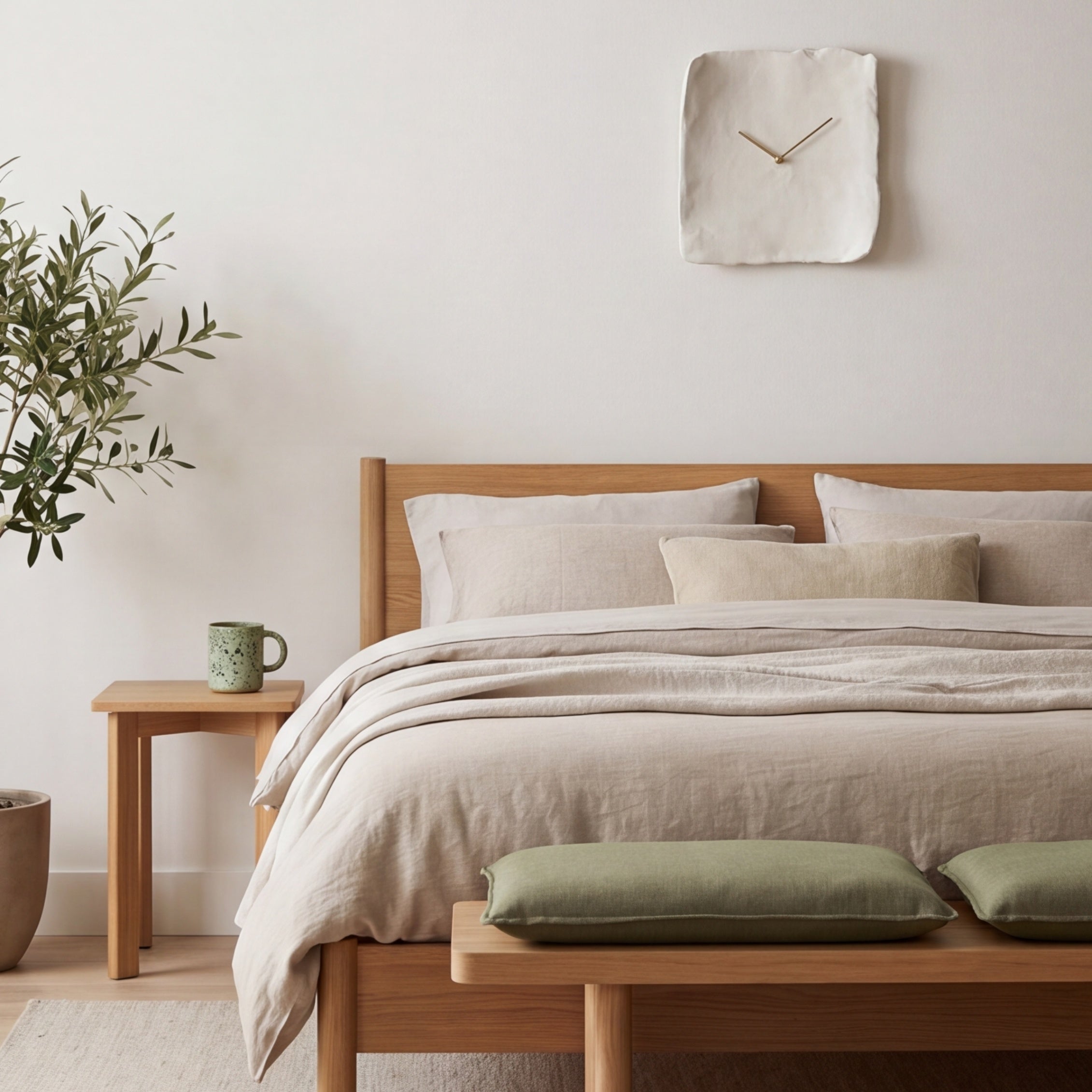 IDA: Wandklok in Wabi-Sabi Stijl