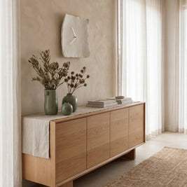 IDA: Wandklok in Wabi-Sabi Stijl