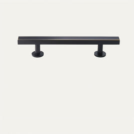 Electroplated Cabinet Knobs & Long Drawer Pulls, Modern Kitchen & Cupboard Hardware, Antique Brass & Distressed Black, Set of 2, 1.9-12.5in