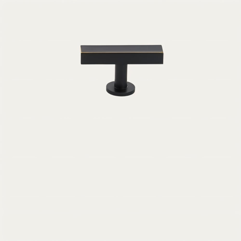 Electroplated Cabinet Knobs & Long Drawer Pulls, Modern Kitchen & Cupboard Hardware, Antique Brass & Distressed Black, Set of 2, 1.9-12.5in
