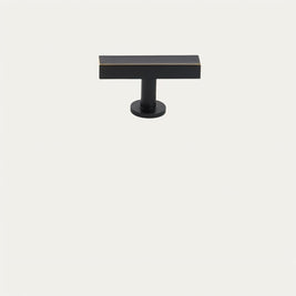 Electroplated Cabinet Knobs & Long Drawer Pulls, Modern Kitchen & Cupboard Hardware, Antique Brass & Distressed Black, Set of 2, 1.9-12.5in