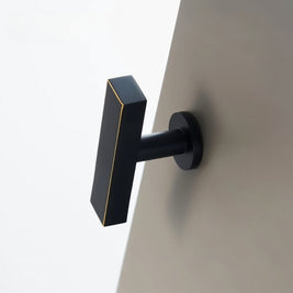 Electroplated Cabinet Knobs & Long Drawer Pulls, Modern Kitchen & Cupboard Hardware, Antique Brass & Distressed Black, Set of 2, 1.9-12.5in