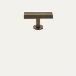 Electroplated Cabinet Knobs & Long Drawer Pulls, Modern Kitchen & Cupboard Hardware, Antique Brass & Distressed Black, Set of 2, 1.9-12.5in