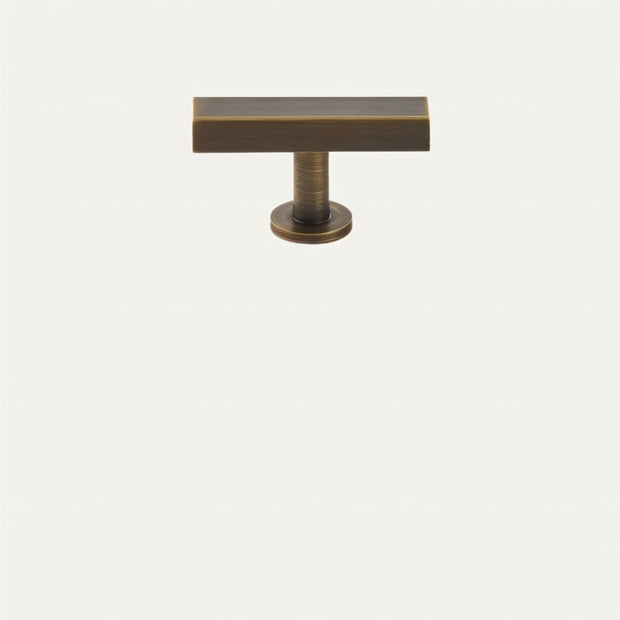 Electroplated Cabinet Knobs & Long Drawer Pulls, Modern Kitchen & Cupboard Hardware, Antique Brass & Distressed Black, Set of 2, 1.9-12.5in