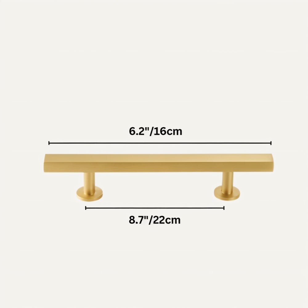 Electroplated Cabinet Knobs & Long Drawer Pulls, Modern Kitchen & Cupboard Hardware, Antique Brass & Distressed Black, Set of 2, 1.9-12.5in