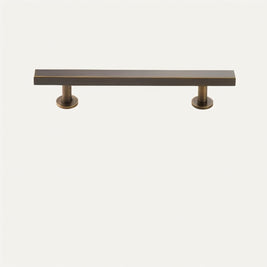 Electroplated Cabinet Knobs & Long Drawer Pulls, Modern Kitchen & Cupboard Hardware, Antique Brass & Distressed Black, Set of 2, 1.9-12.5in
