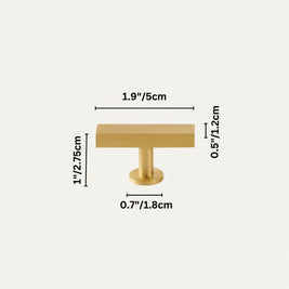Electroplated Cabinet Knobs & Long Drawer Pulls, Modern Kitchen & Cupboard Hardware, Antique Brass & Distressed Black, Set of 2, 1.9-12.5in
