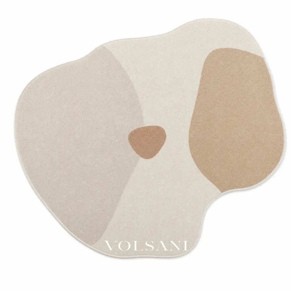 Irregular Plush Area Rug with Pebble Shape Washable Living Room & Bedroom Rug Non Slip Backing 7 Palettes 31-118in