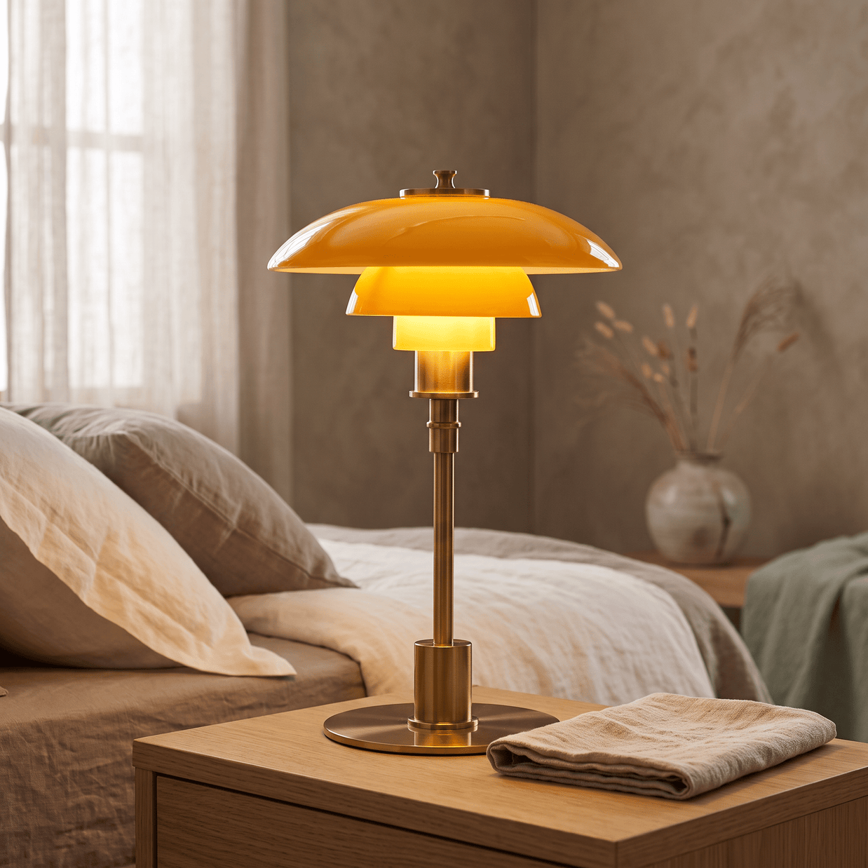 JOLIJN: Paddenstoel Tafellamp – Scandinavisch Design met E27 - Volsani