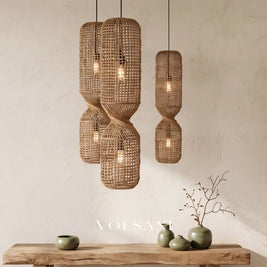 KAITO: Japanse Rotan Hanglamp - Volsani