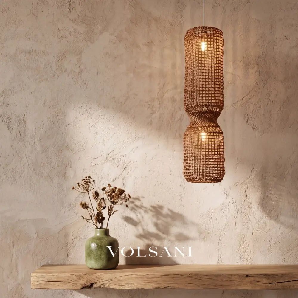 KAITO: Japanse Rotan Hanglamp - Volsani