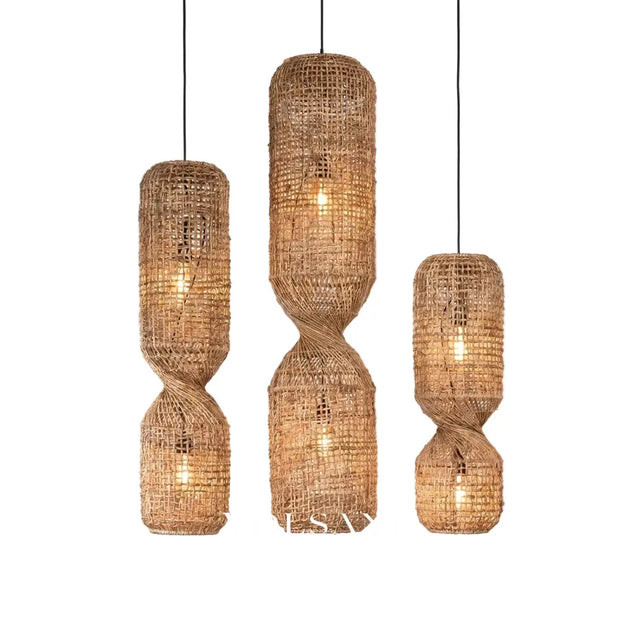 KAITO: Japanse Rotan Hanglamp - Volsani