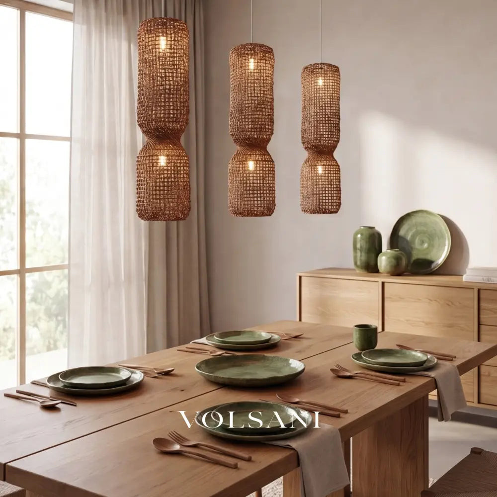 KAITO: Japanse Rotan Hanglamp - Volsani