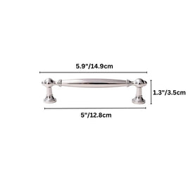 Brass Cabinet Knobs & Drawer Pull Bars, Classic Kitchen & Wardrobe Hardware, Brass Bronze or Chrome Finish, Set of 2, 1.1-6.2in