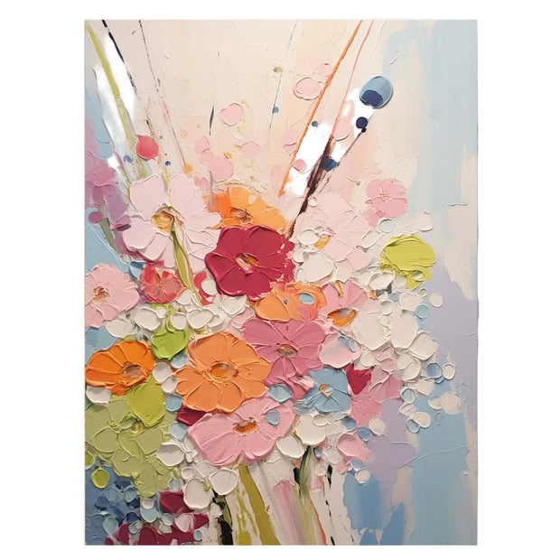 Kleurrijk Bloemenboeket – Abstract Schilderij - Volsani