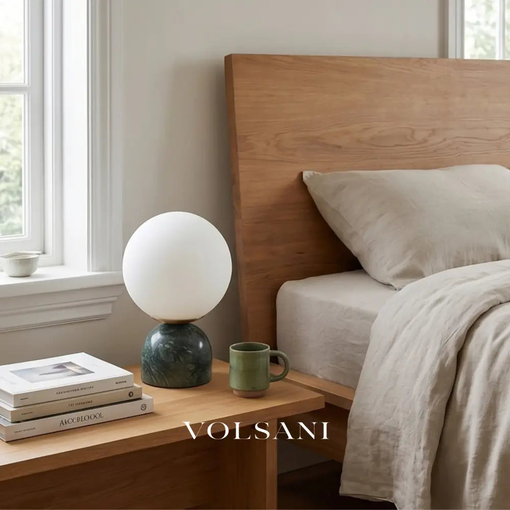 KOJI: Glazen Bureaulamp - Volsani