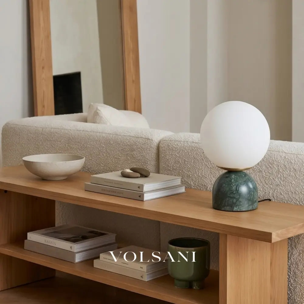 KOJI: Glazen Bureaulamp - Volsani