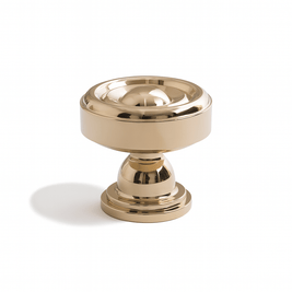 Brass Cabinet Knobs & Pull Bars, Classic Kitchen & Dresser Cabinet Hardware, Tapered Spindle Finials, Set of 2 Pieces, 1-6.2in