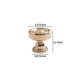 Brass Cabinet Knobs & Pull Bars, Classic Kitchen & Dresser Cabinet Hardware, Tapered Spindle Finials, Set of 2 Pieces, 1-6.2in