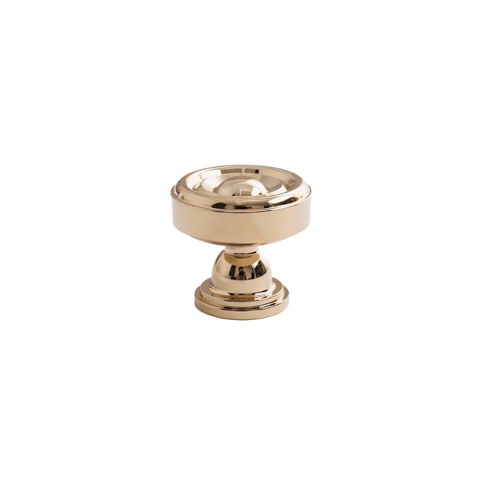 Brass Cabinet Knobs & Pull Bars, Classic Kitchen & Dresser Cabinet Hardware, Tapered Spindle Finials, Set of 2 Pieces, 1-6.2in