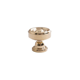 Brass Cabinet Knobs & Pull Bars, Classic Kitchen & Dresser Cabinet Hardware, Tapered Spindle Finials, Set of 2 Pieces, 1-6.2in